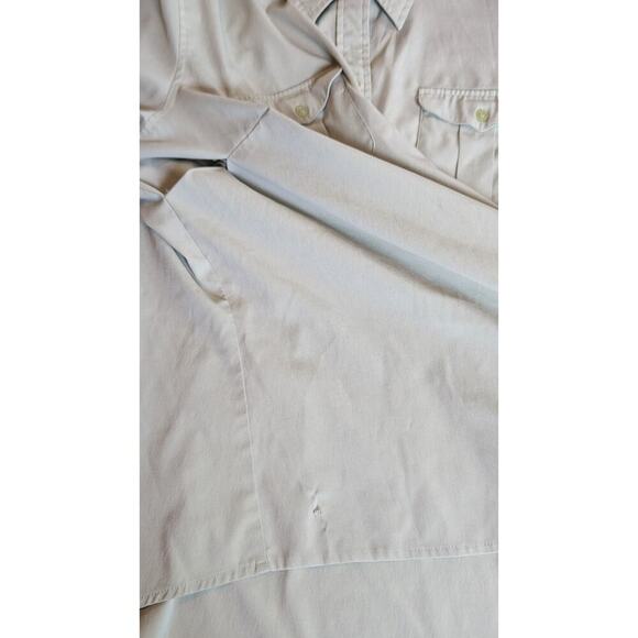 Lane Bryant Size 22/24 Sage Green Button Down Long Sleeve Blouse Top Quick Dry - Picture 6 of 7